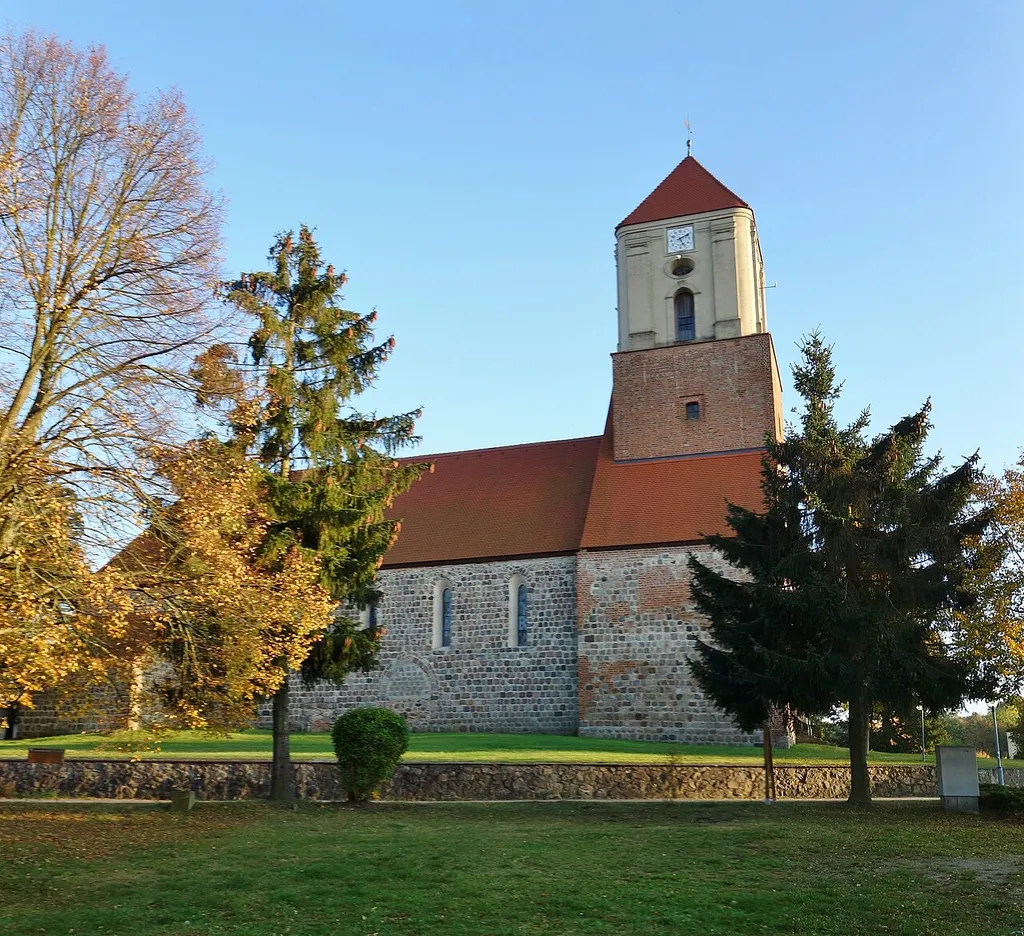 Northern view of church in Gerswalde, Gerswalde municipality, Uckermark district, Brandenburg state, Germany