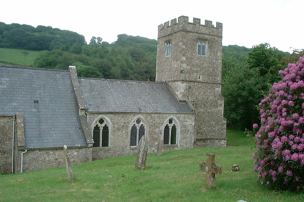 St Lawrence's parish church, Southleigh, Devon, seen from the north
