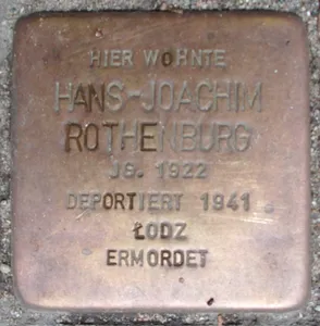 Stolperstein dedicated to Hans-Joachim Rothenburg