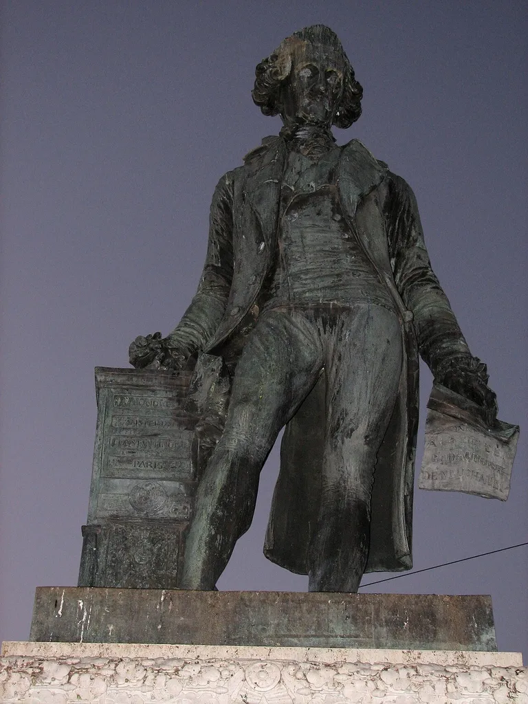 Statue de David de Pury, place Pury, Neuchâtel sculptée par David d'Angers en 1848.