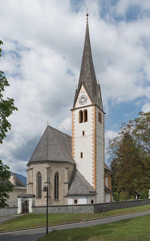 Roman Catholic parish church Saint George in Sankt Georgen im Gailtal #2, market town Noetsch, district Villach Land, Carinthia, Austria, European Union