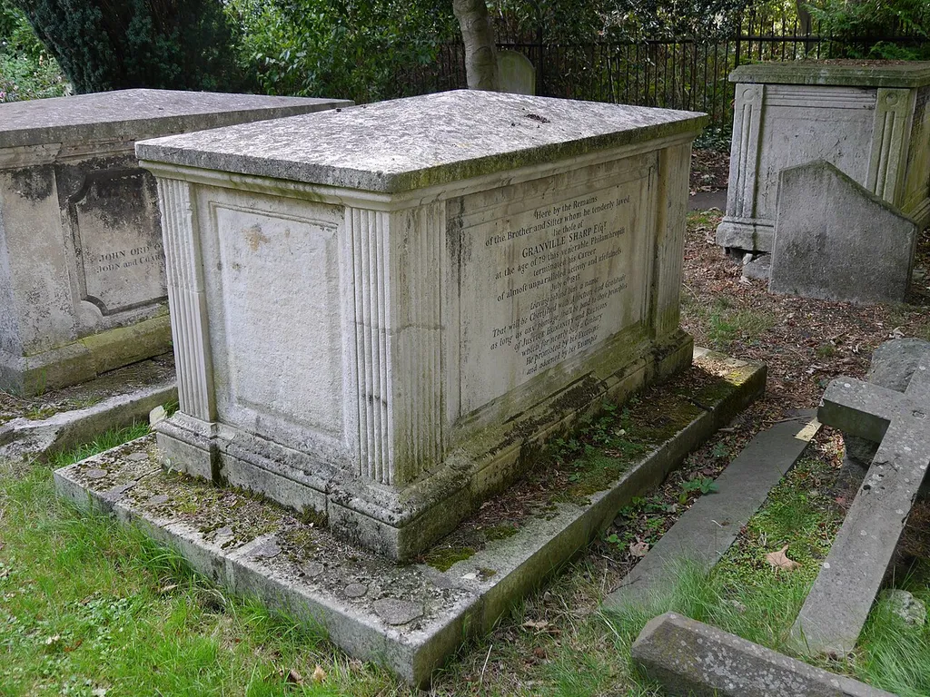 Granville Sharp's tomb, All Saints, Fulham, Sep 2016