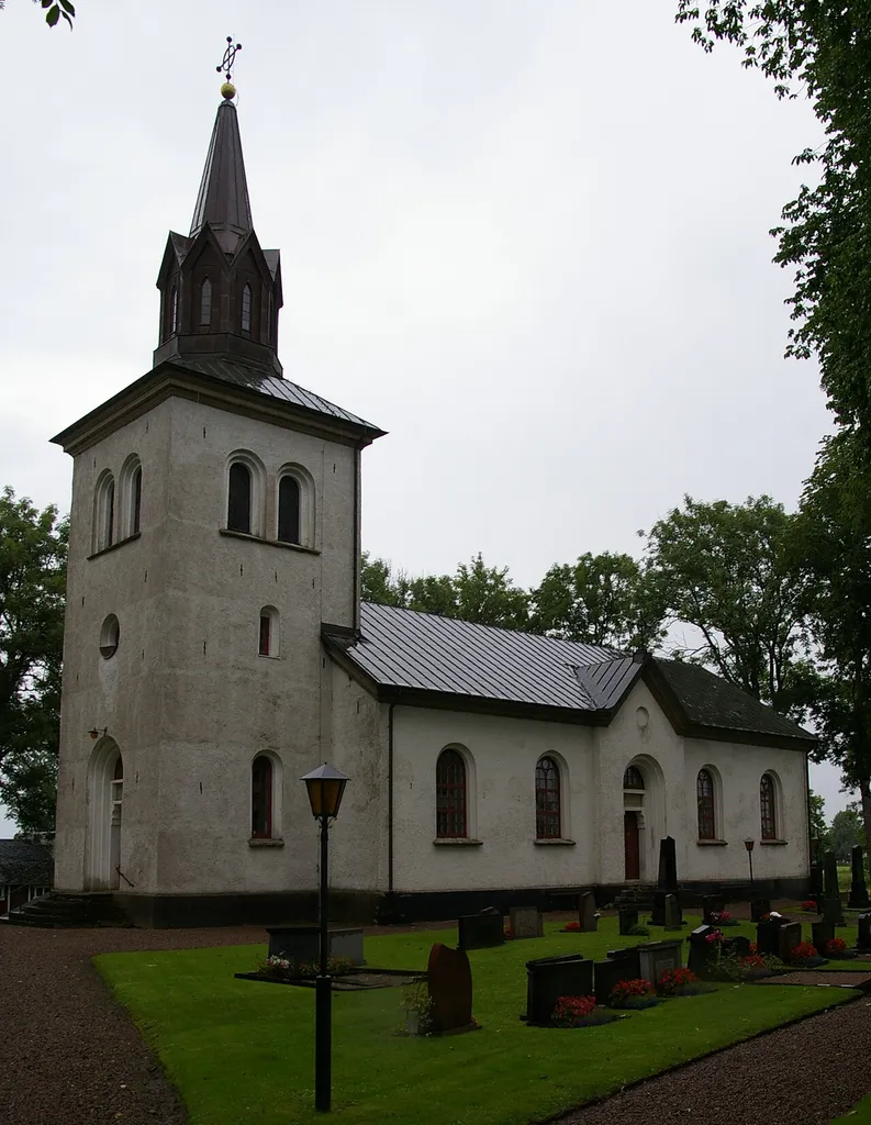 Brismene kyrka (Swedish:Church of Brismene) in Västergötland, Sweden.