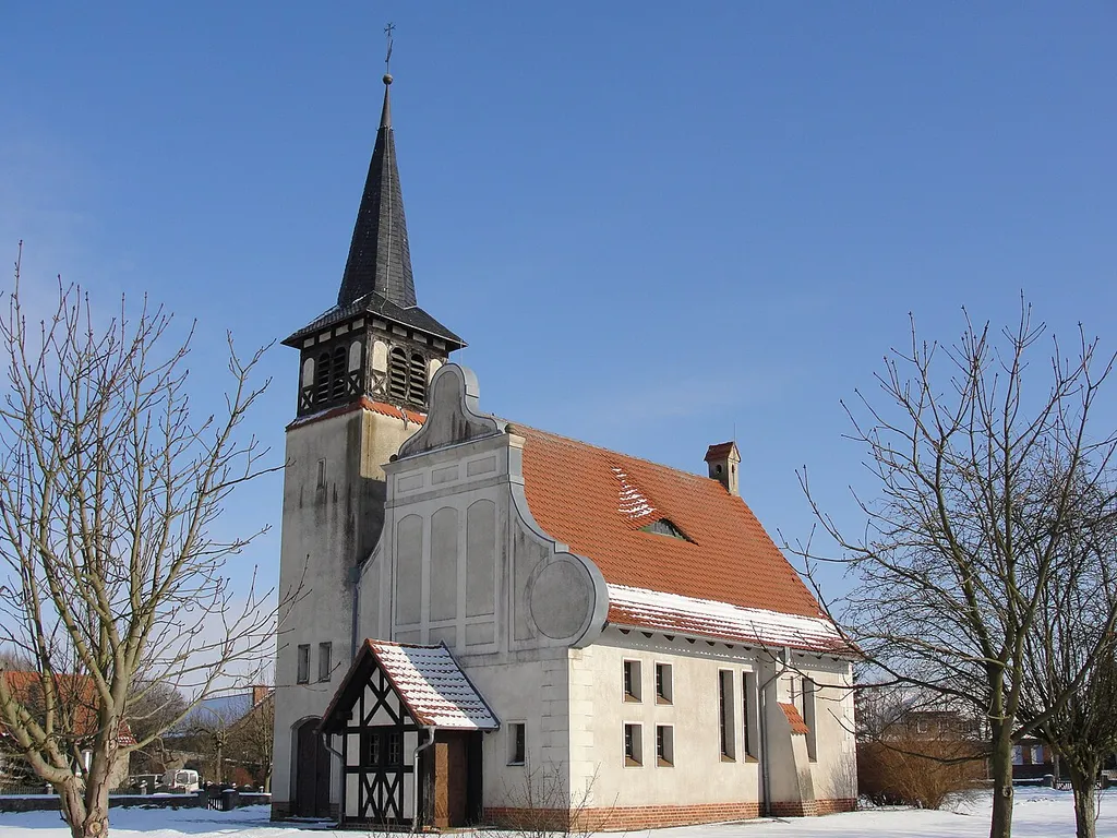 Church in the village of Helle, Prignitz, Brandenburg.