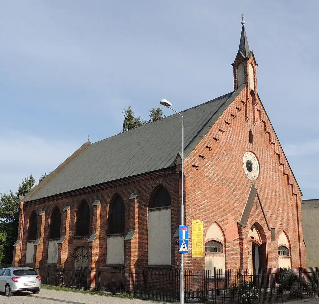 Elbląg, ul. Warszawska 9 - dawny kościół mennonicki, obecnie polsko-katolicki p.w. Dobrego Pasterza, 1880-1890