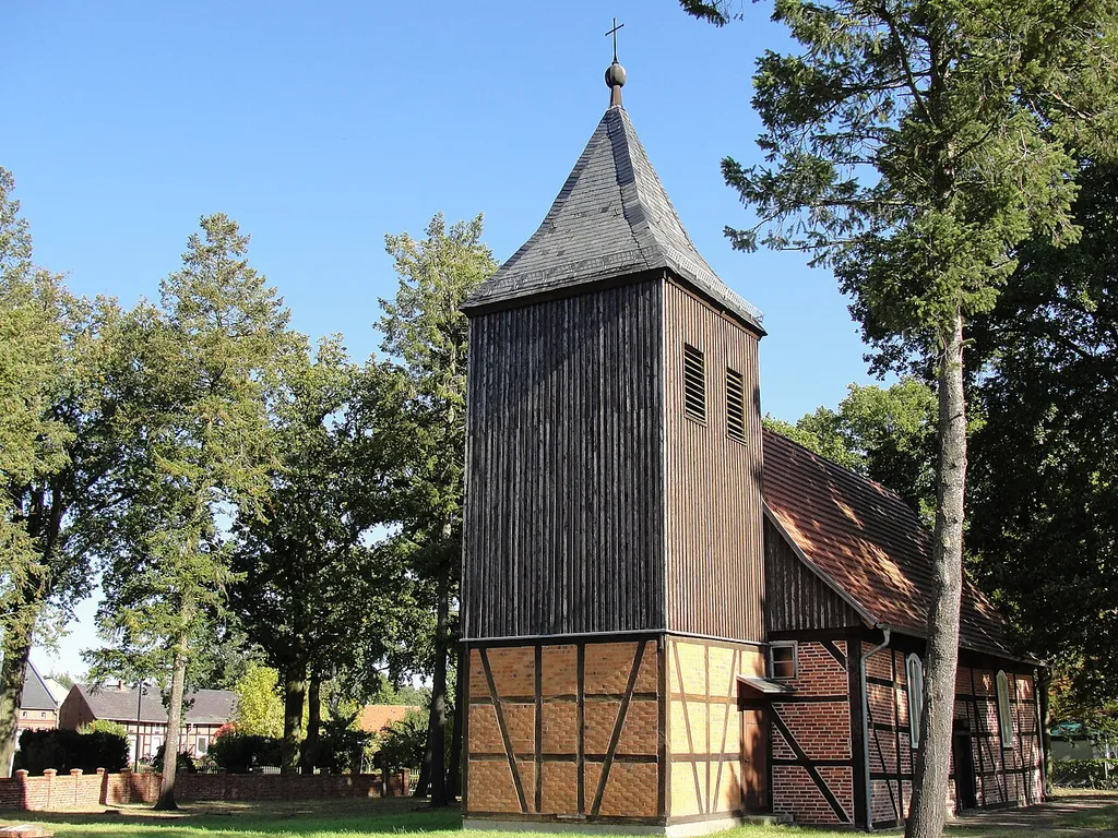 Church in Wentdorf, Brandenburg.