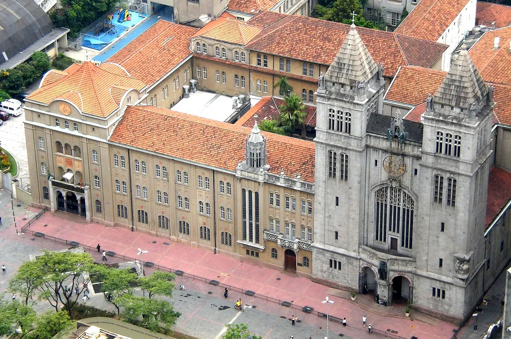 View of São Bento Monastery in São Paulo, Brazil
