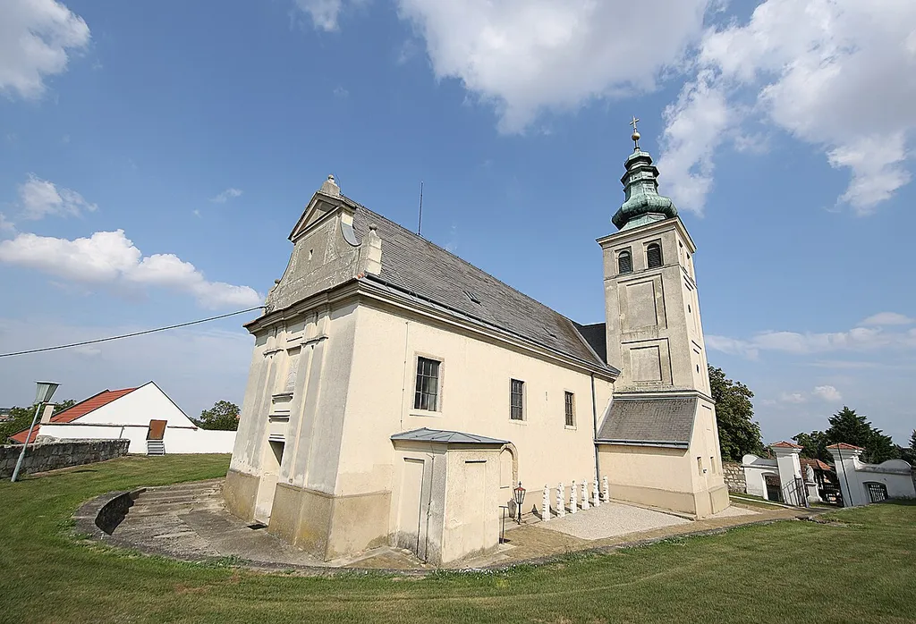 Catholic parish church at Palterndorf, municipality Palterndorf-Dobermannsdorf, Lower Austria, Austria