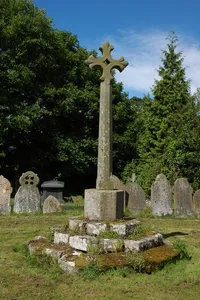 Churchyard cross in St Peter's churchyard