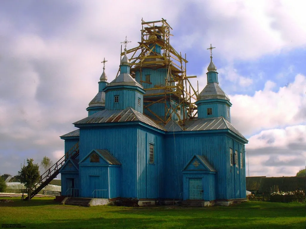 Велямічы. Ільінская царква са званіцай. Антырэстаўрацыя