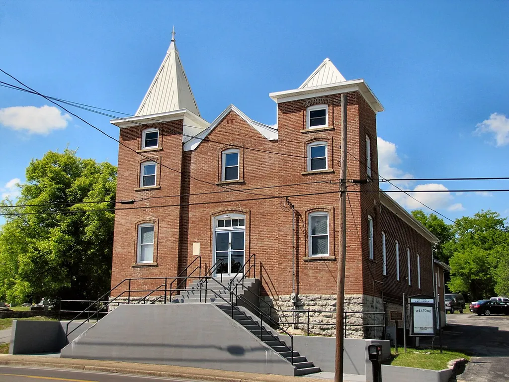 The St. Paul African Methodist Episcopal Church in Fayetteville, Tennessee, United States. Built in 1913, this church is now listed on the National Register of Historic Places.