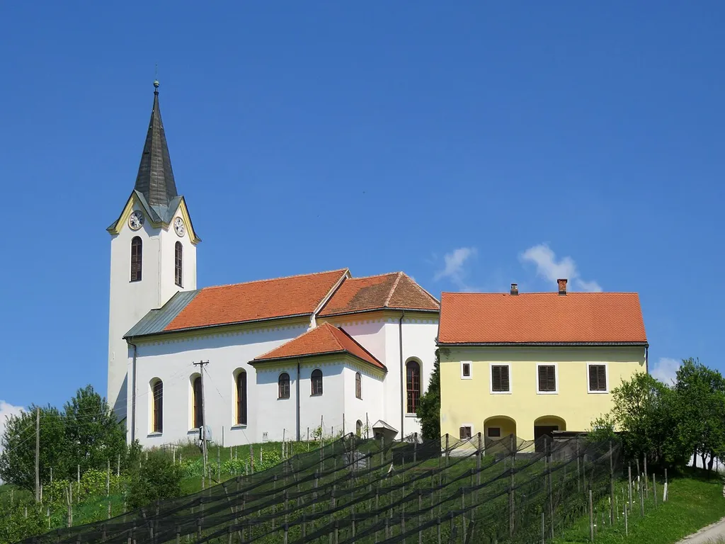 Our Lady of Lourdes Church in Migojnice, Municipality of Žalec, Slovenia