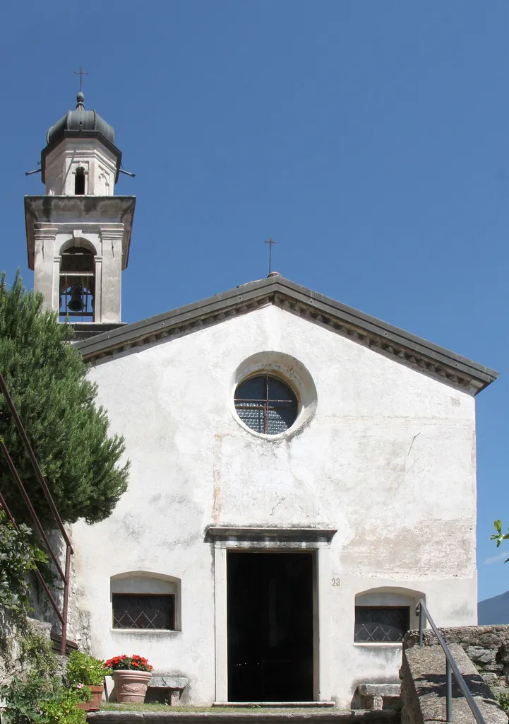 San Rocco, Limone sul Garda. Built in the midth of the 16th century by the people of Limone who survived the plague They dedicated the church to S. Roch, the patron saint against the plague.