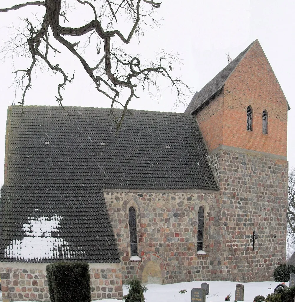 Kirche in Pinnow, Landkreis Uckermark, Deutschland
