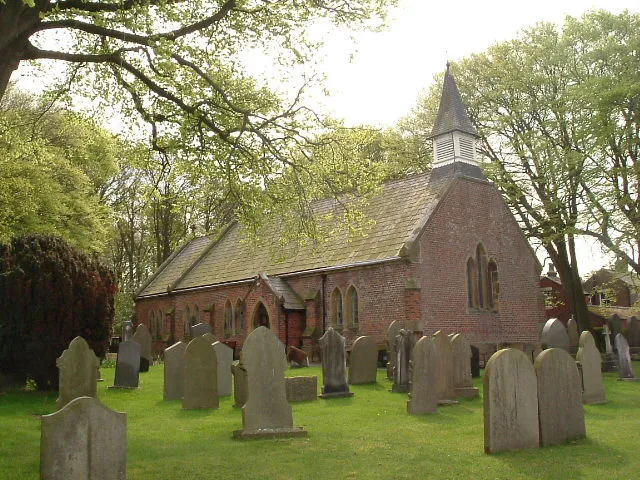 St Michael's parish church, Weeton, Lancashire, seen from the northwest