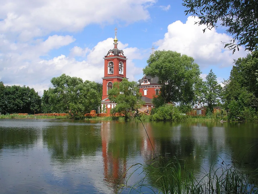 Church of Boris and Gleb in Kurtnikovo, Istra district, Moscow region.