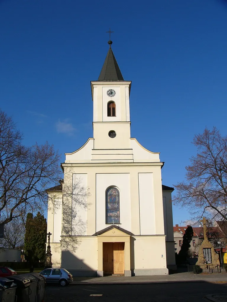 Church in Jiraskova street in Olomouc-Hodolany (Czech Republic).