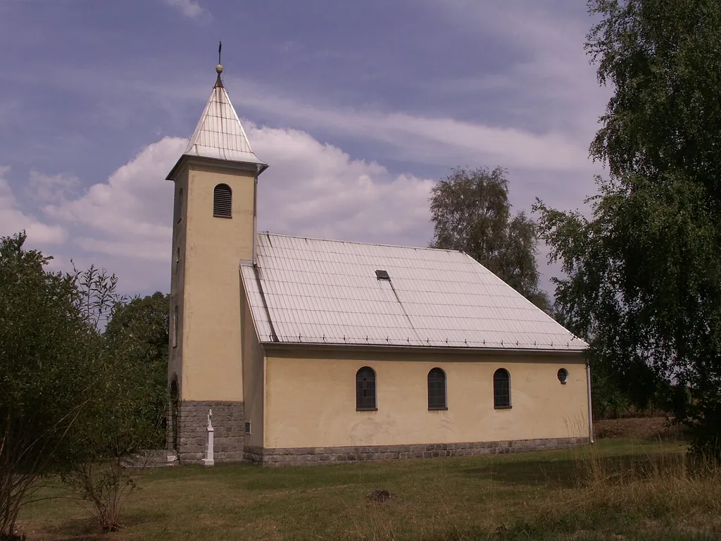 Kolnovice, část obce Mikulovice, okres Jeseník, kostel sv. Rocha