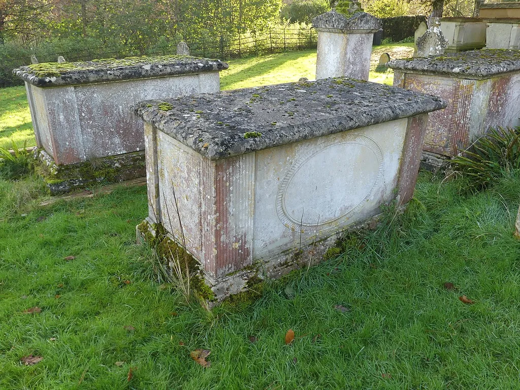 One of numerous listed table tombs in the churchyard of St Mary's Church, Monxton. Listed as "Table tomb 10 metres south of St Mary's Church". .mw-parser-output .messagebox{margin:4px 0;width:auto;border-collapse:collapse;border:2px solid var(--border-color-progressive,#6485d1);background-color:var(--background-color-neutral-subtle,#fbfcff);color:var(--color-base,#202122);box-sizing:border-box;border-inline-start-width:8px}.mw-parser-output .messagebox.mbox-small{font-size:88%;line-height:1.25em}.mw-parser-output .mbox-warning,.mw-parser-output .mbox-speedy{border:2px solid var(--border-color-error,#b22222);background:var(--background-color-error-subtle,#ffdbdb);border-inline-start-width:8px}.mw-parser-output .mbox-serious,.mw-parser-output .mbox-delete,.mw-parser-output .mbox-stop{border:2px solid var(--border-color-error,#b22222);border-inline-start-width:8px}.mw-parser-output .mbox-issue,.mw-parser-output .mbox-content{border:2px solid #f28500;background:var(--background-color-warning-subtle,#ffe);border-inline-start-width:8px}.mw-parser-output .mbox-query,.mw-parser-output .mbox-style{border:2px solid #f4c430;background:var(--background-color-warning-subtle,#ffe);border-inline-start-width:8px}.mw-parser-output .mbox-shit{border:2px solid #960;border-inline-start-width:8px}.mw-parser-output .mbox-license{border:2px solid #88a;border-inline-start-width:initial}.mw-parser-output .mbox-legal{border:2px solid var(--border-color-notice,#666);background:var(--background-color-base,#fff);border-inline-start-width:8px}.mw-parser-output .mbox-honor{border:2px solid #ca3;background:var(--background-color-warning-subtle,#fcf4db);border-inline-start-width:8px}.mw-parser-output .mbox-growth{border:2px solid #8d4;background:var(--background-color-success-subtle,#d5fdf4);border-inline-start-width:8px}.mw-parser-output .mbox-move{border:2px solid #93c;border-inline-start-width:8px}.mw-parser-output .mbox-protection,.mw-parser-output .mbox-message{border:2px solid var(--border-co