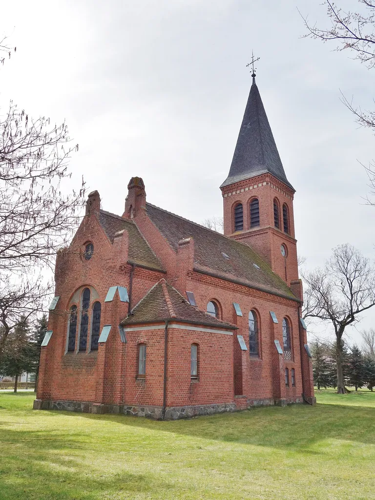 Northern view of church in Zootzen, Wittstock municipality, Ostprignitz-Ruppin district, Brandenburg state, Germany