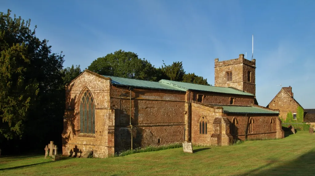 All Saints' parish church, Mollington, Oxfordshire, seen from the northeast