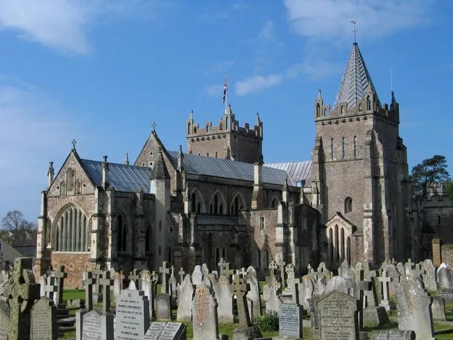 Ottery St. Mary's church, taken from the Northeast