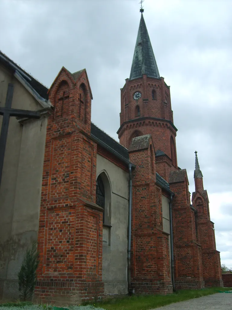 St. Michael Archangel Roman-Katolic Church in village Chwałkowo Kościelne in Poland, in Greater Poland Voivodeship