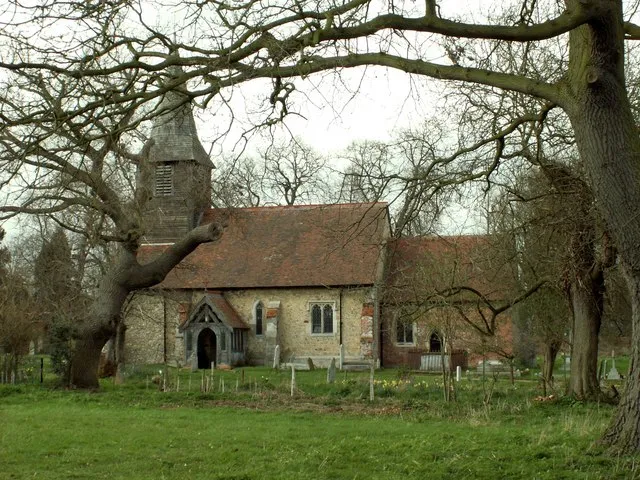 St. Peter's church, South Hanningfield, Essex This church has a 12th century nave, 15th century belfry and 19th century chancel. It stands in a pleasant setting overlooking Hanningfield reservoir.
