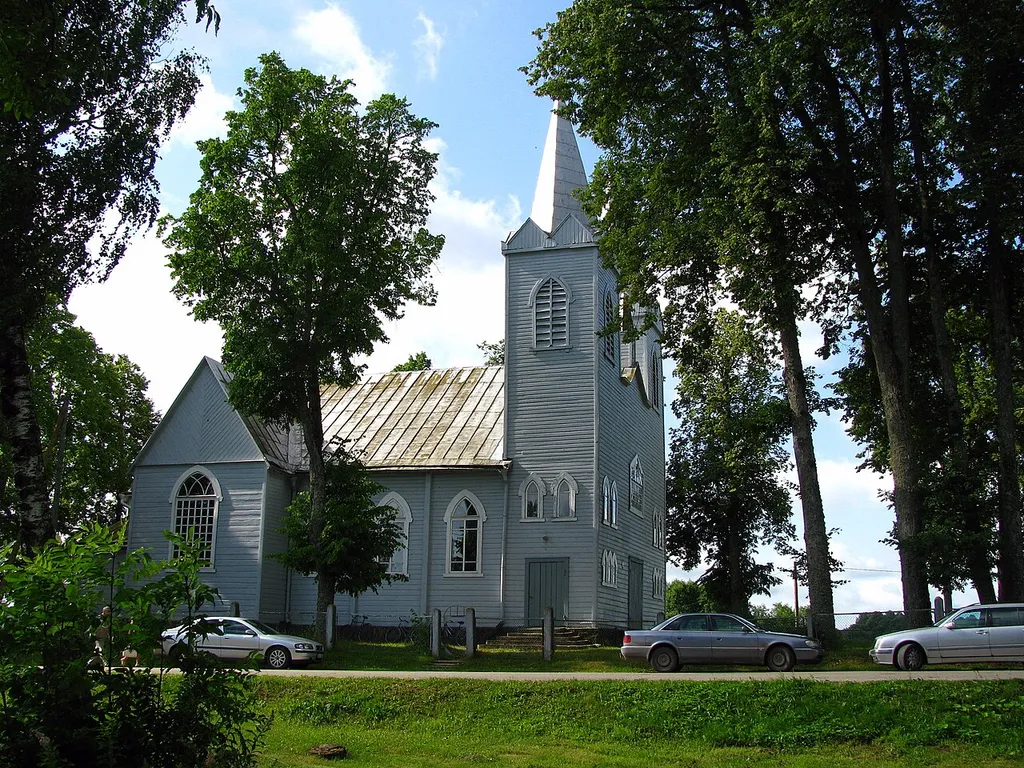 Ņukšu baznīca. Church at Ņukši. July, 2015