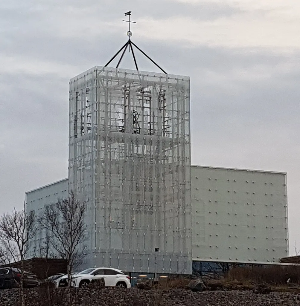 Ny kirke i Rørvik, etter at den gamle kirken brant. Den nye ble vigslet i 2019. Arkitekter: Pir II Arkitekter AS og Hartmann Prosjektrådgiving as