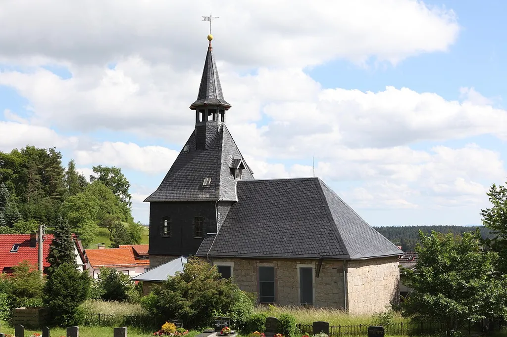 Evangelisch-lutherische Kirche Katharinenkirche in Meschenbach, OT von Frankenblick, Thüringen