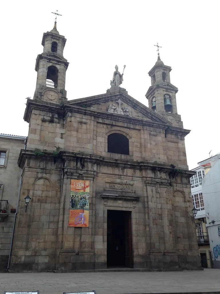 Fachada da Igrexa de San Nicolao da Coruña