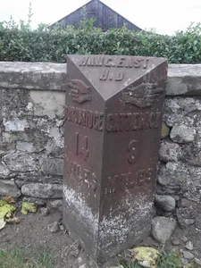 Milestone, Londonderry at S end of cut off old A1