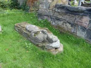 Tombstone circa 1 yard to north of the Venables tomb in Churchyard of St. Mary at NGR 8463 6158