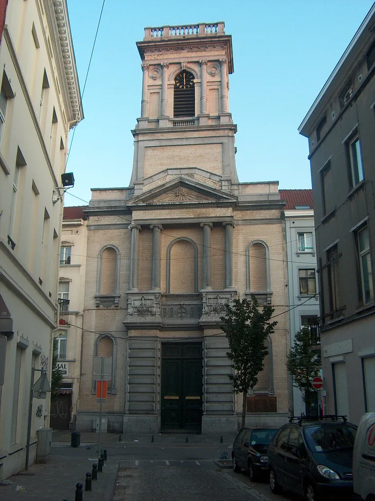 L'église Saints-Jean-et-Nicolas à Schaerbeek, Bruxelles, Belgique.