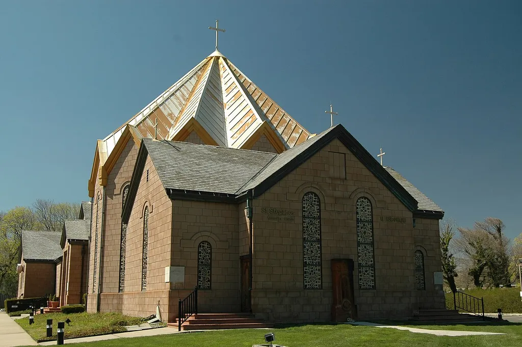 St. Stepanos Armenian Apostolic Church (constructed in 1986). on Ocean Ave., Elberon, New Jersey. (see also Armenian architecture)
