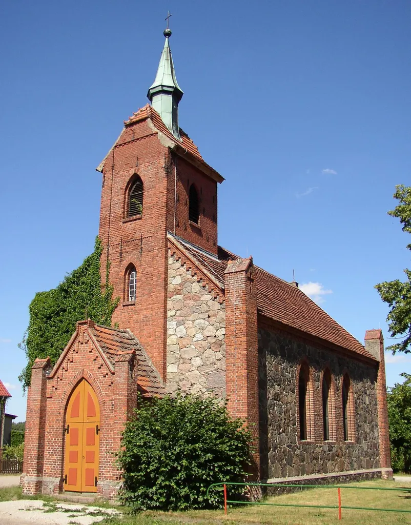 Church in Boddin (municipality Groß Pankow) in Brandenburg, Germany