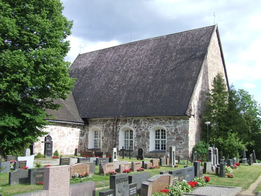The medieval church of Pertteli, Finland