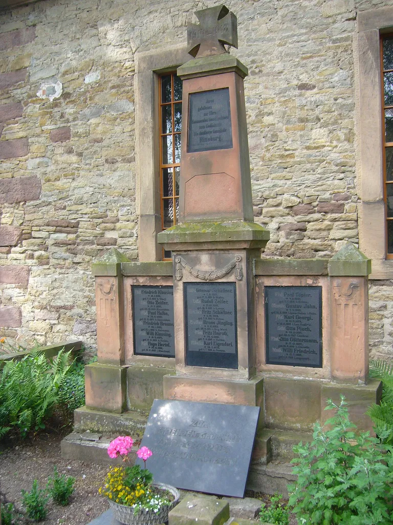 War memorial World War 1 in Ritteburg, Kyffhäuser region, Germany