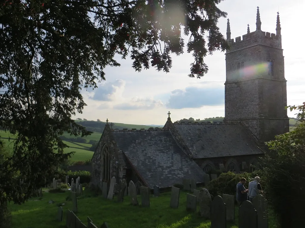 St Gregory's parish church, Goodleigh, Devon, seen from the northeast