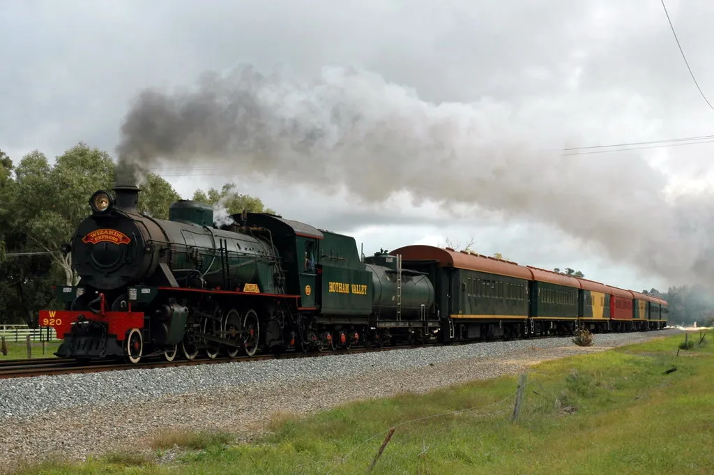Hotham Valley Railway Wizards Express at Wellard, Western Australia.