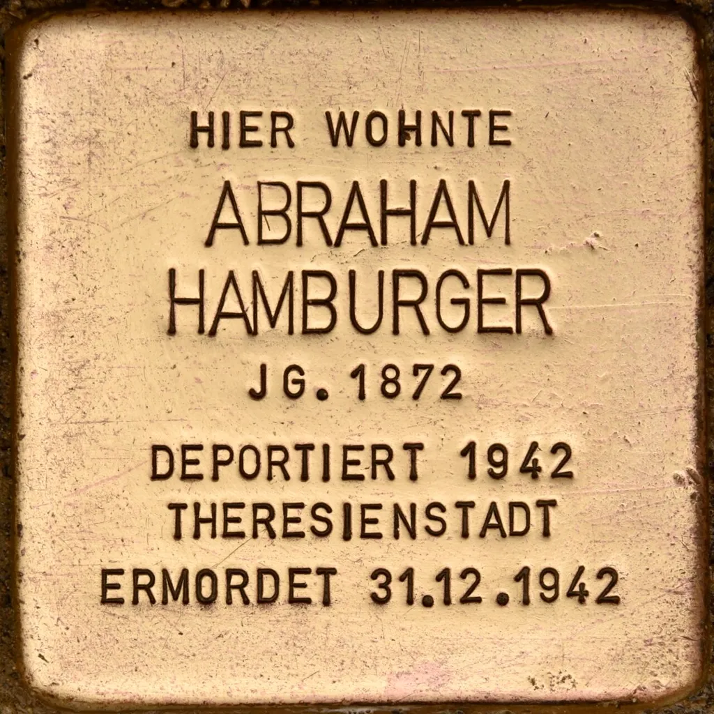 Stolperstein für Abraham Hamburger