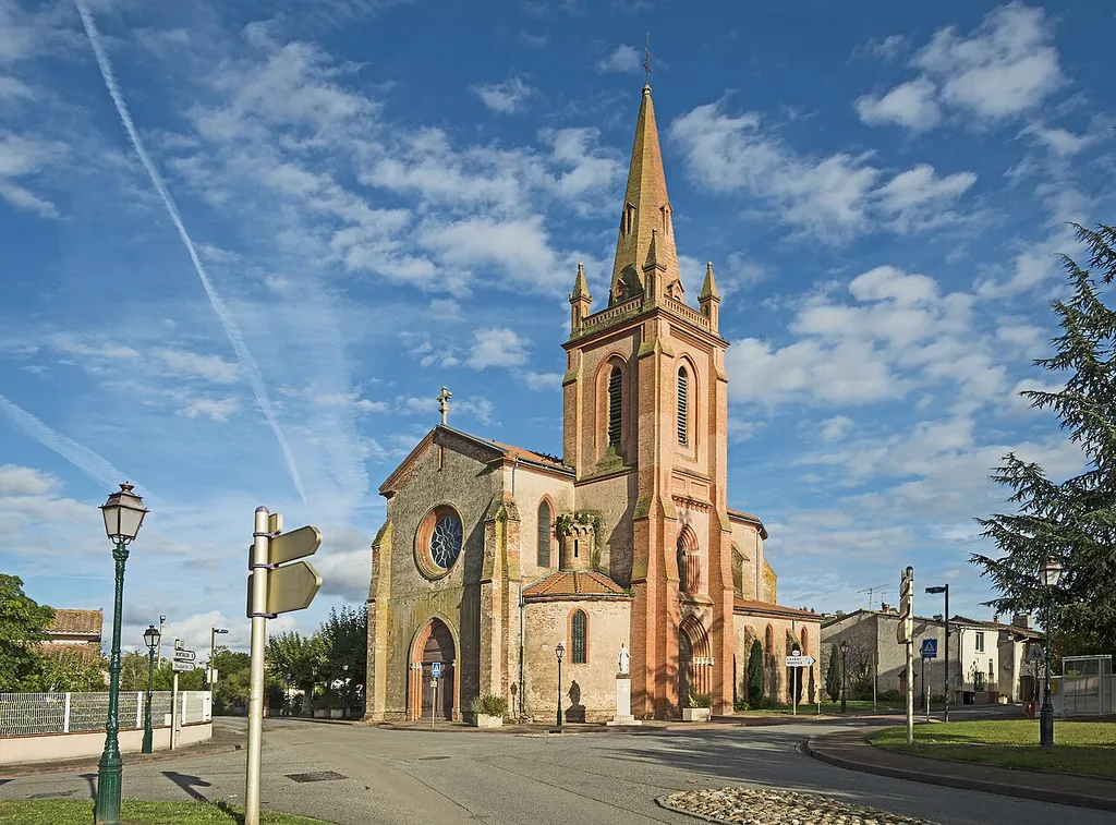 Church od St.Orens. Bondigoux, Haute-Garonne, France.