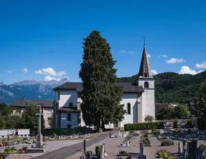 Saint-André church, old bell tower and parish church