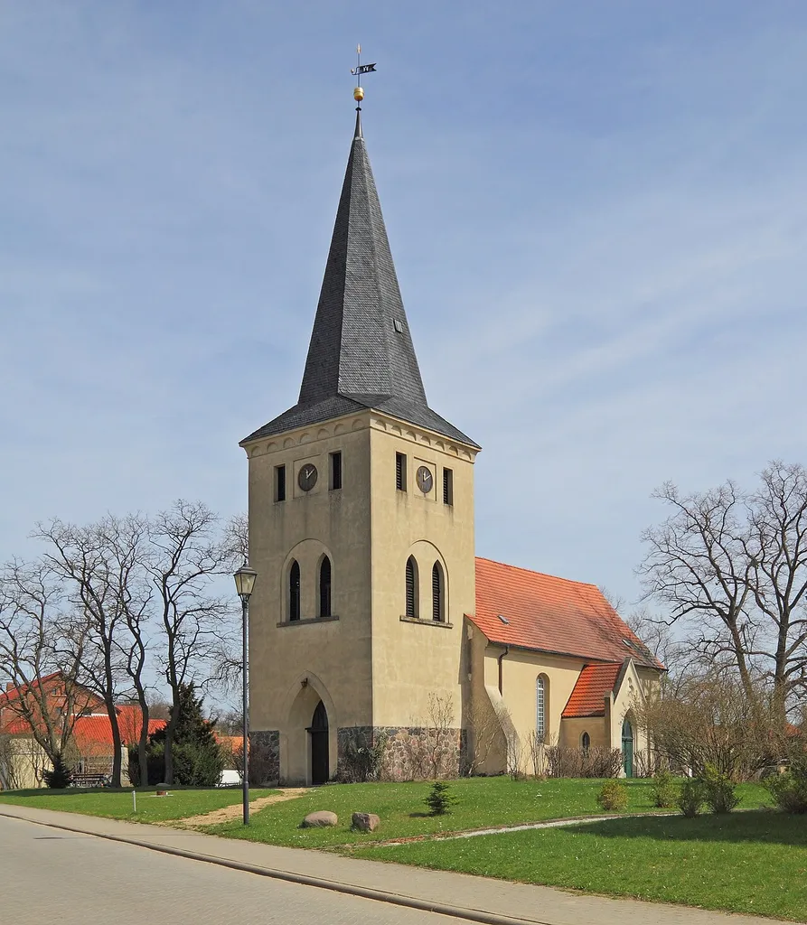 Village church in Madlitz-Wilmersdorf, Brandenburg, Germany