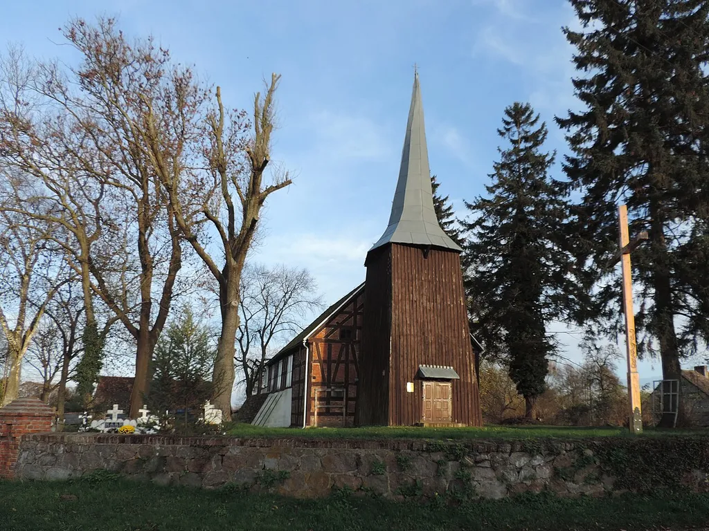 Church in Włodzisław (Przybiernów Commune, NW Poland)