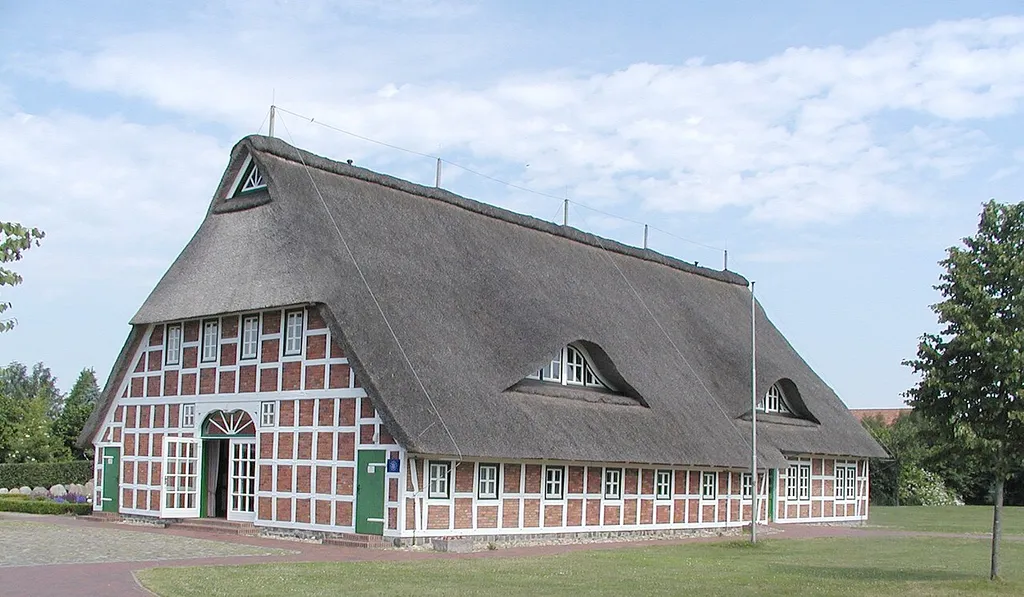 The Bördehuus, a rebuilt Fachhallenhaus.