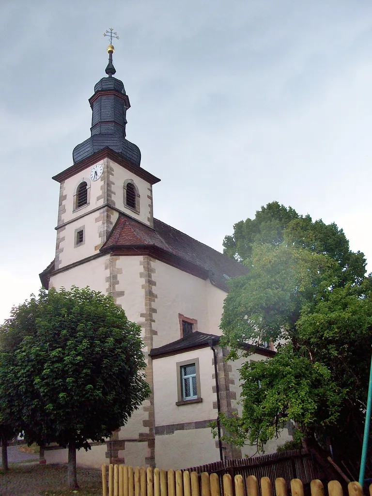 Fladungen in der Rhön: Wendelstraße 13, Katholische Pfarrkirche im Ortsteil Rüdenschwinden