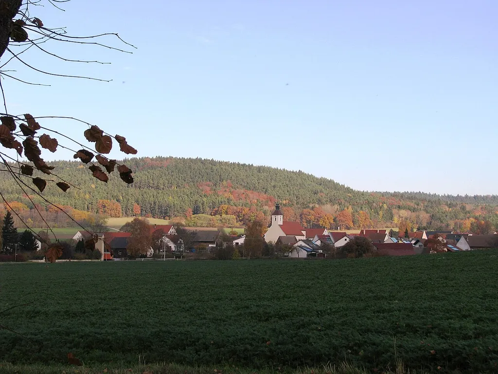 Burggriesbach, Ortsteil von Freystadt im Landkreis Neumarkt in der Oberpfalz in Bayern, Ortsansicht
