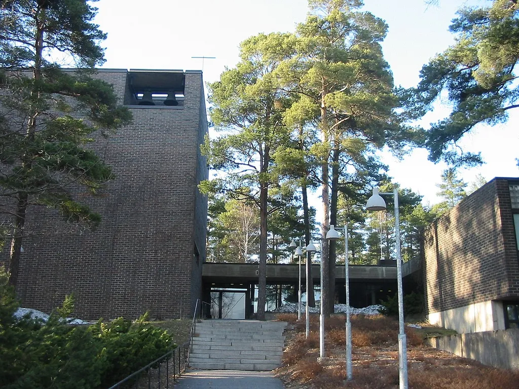 Pallivaha Church in Turku, Finland, was designed by architect Pekka Pitkänen, and completed in 1968.
